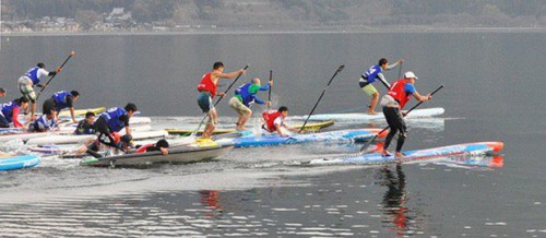 新しいこと始めたい人～！SUPレースにチャレンジ！