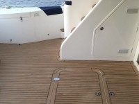 PRINCESS 65　アフトデッキ施工！優雅な雰囲気に一変