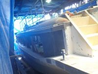 今回はちょっと珍しい船に施工します