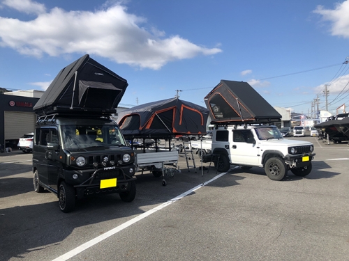 【HANT ルーフテント 全モデル】ネオスポーツにて展示中！