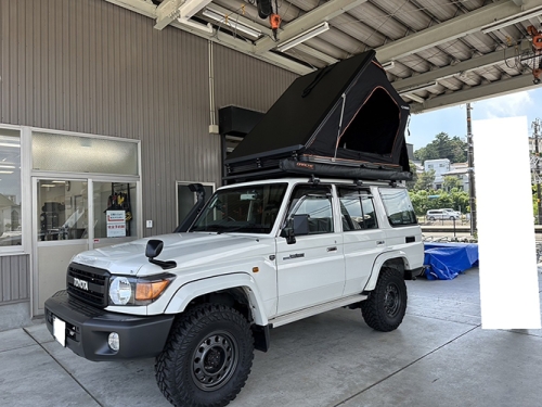 【ルーフテント取付事例】トヨタ　ランドクルーザー70