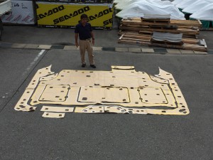 フレキシチーク型紙採寸作業～YAMAHAコンバーチブル38編～