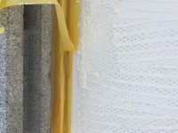 フレキシチーク貼付け作業の職人技